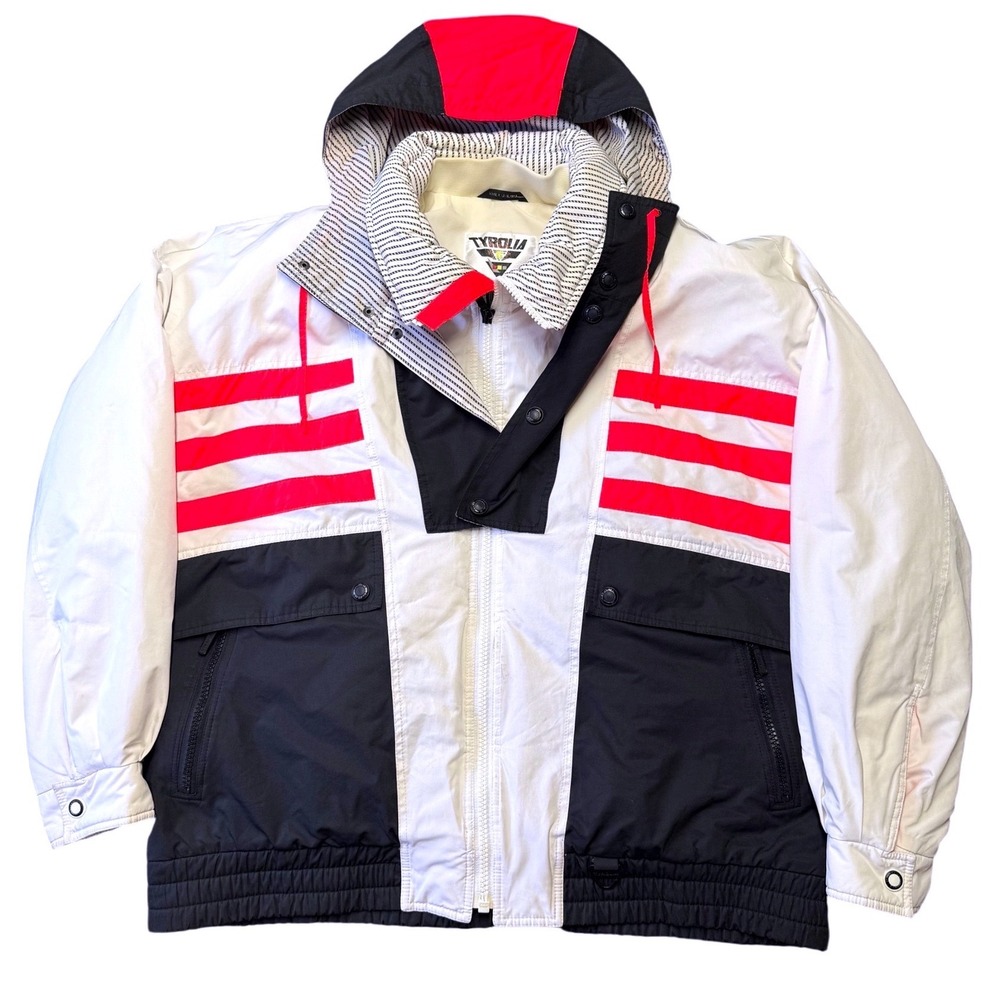 TYROLIA By HEAD Vintage ski jacket‎ XL 90s colorblock snow coat retro race style